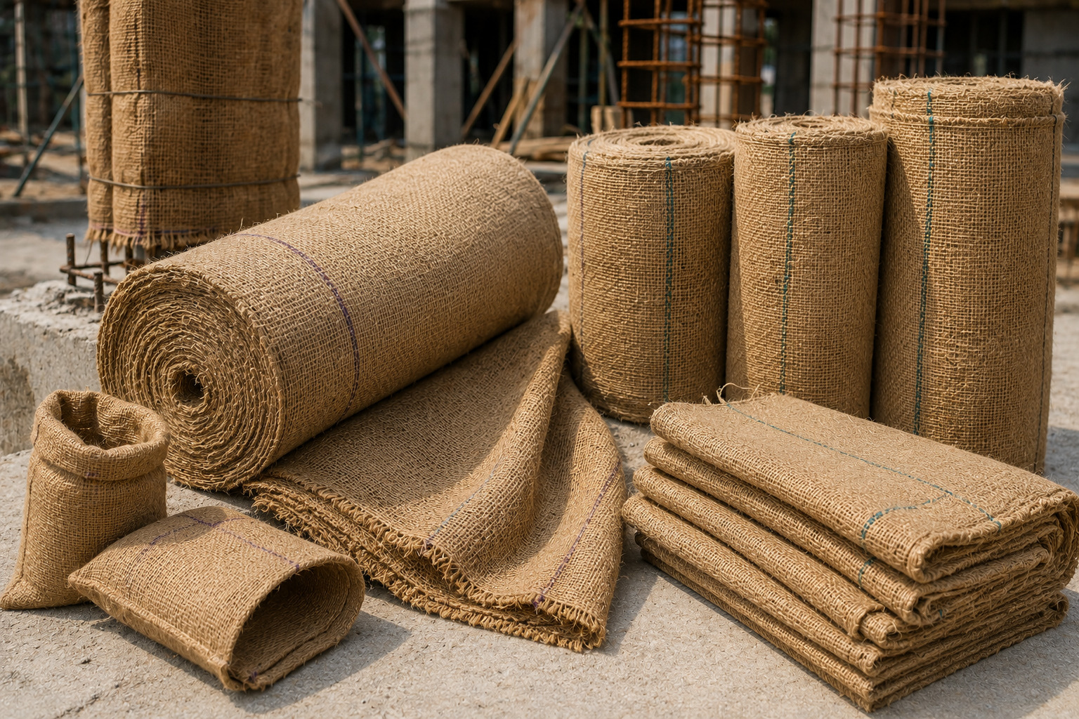 Natural Jute Hessian Cloth & Concrete Curing Burlap