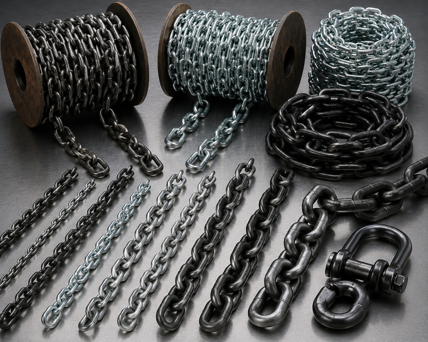 Mild Steel (MS) & Galvanized (GI) Link Chains